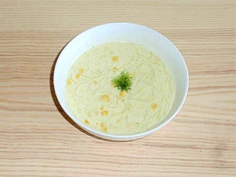 ♪カレー風味の豆乳コ－ン春雨スープ♪